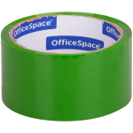 Клейкая лента упаковочная OfficeSpace, 48мм*40м, 45мкм, зеленая. КЛ_6287,212004