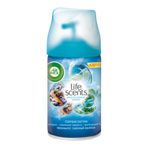 Сменный баллон 250 мл, AIRWICK LifeScents "Океанский бриз", для автоматических освежителей, универсальный, 281602, 601850 ― Кнопкару. Саранск