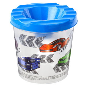 Стакан-непроливайка с рисунком "ЮНЛАНДИК БЫСТРЕЕ ВСЕХ" ЮНЛАНДИЯ, 191733 ― Кнопкару. Саранск