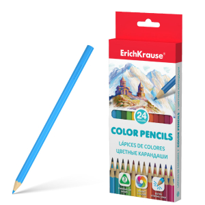 Цветные карандаши трехгранные ErichKrause 24 цвета.49888 ― Кнопкару. Саранск