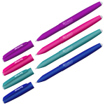 Ручка гелевая стираемая Berlingo "Correct" синяя, 0,6мм, прорезин. корпус, корпус ассорти. CGp_60915,320398