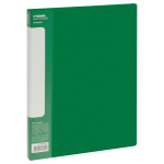 Папка с боковым зажимом СТАММ "Стандарт" А4, 17мм, 700мкм, пластик, зеленая. ММ-30642, 355328