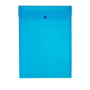 Папка-конверт на кнопке Berlingo, А4, 180мкм, вертикальная, синяя. AKk_04002,270061 ― Кнопкару. Саранск