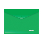 Папка-конверт на кнопке Berlingo, А5+, 180мкм, зеленая. OBk_05004,192622