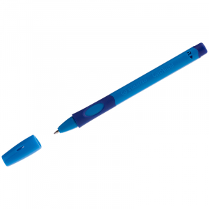 Ручка шариковая Stabilo "LeftRight" для правшей, синяя, 0,8мм, грип, голубой корпус. 6328/1-10-41 ― Кнопкару. Саранск