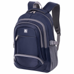 Рюкзак BRAUBERG HIGH SCHOOL универсальный, 3 отделения, "Райдер", синий, 46х31х18 см. 225523