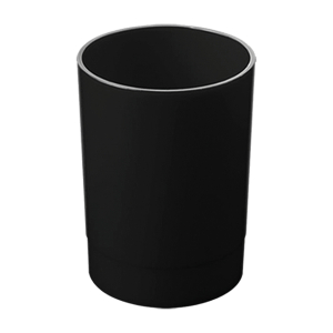 Подставка-стакан СТАММ "Лидер", пластиковая, круглая, черная.ПС-30503,351593 ― Кнопкару. Саранск
