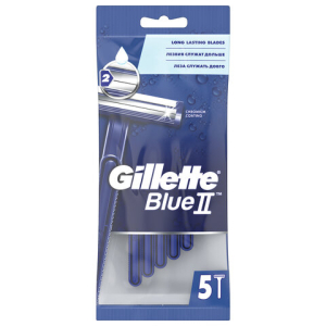 Бритвы одноразовые КОМПЛЕКТ 5 шт., GILLETTE (Жиллет) BLUE 2, для мужчин. 602766 ― Кнопкару. Саранск