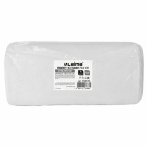 Полотно ВАФЕЛЬНОЕ отбеленное, рулон 0,45х60 м, в пакете, плотность 100 (±10) г/м2, LAIMA, 609573ОП. 609573 ― Кнопкару. Саранск