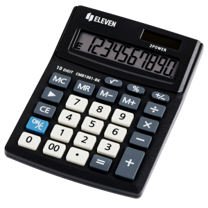 Калькулятор настольный Eleven Business Line CMB1001-BK, 10 разрядов, двойное питание, 102*137*31мм, черный.339195 ― Кнопкару. Саранск