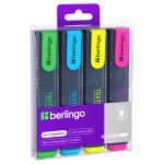 Набор текстовыделителей Berlingo "Textline HL500" 04цв., 1-5мм, европодвес. T7020,241043