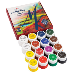 Гуашь художественная "Мастер-класс", 16 цветов по 20 мл, Невская Палитра, 1741092. 190403 ― Кнопкару. Саранск