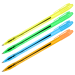 Ручка шариковая СТАММ "VeGa. Neon Crystal" синяя, 0,7мм, ассорти. РШ102,324128