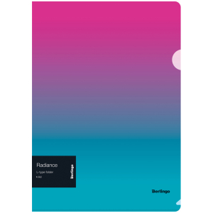 Папка-уголок Berlingo "Radiance", А4, 200мкм, розовый/голубой градиент. LFp_A4002,299394 ― Кнопкару. Саранск