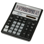 Калькулятор настольный Eleven SDC-888X-BK, 12 разрядов, двойное питание, 158*203*31мм, черный.339222