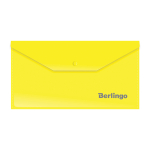 Папка-конверт на кнопке Berlingo, С6, 180мкм, желтая. AKk_06305,153945