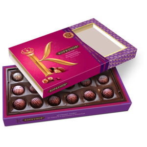 Конфеты А.КОРКУНОВ ассорти из молочного и темного шоколада, 165 г, Q3718, 623254 ― Кнопкару. Саранск