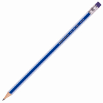 Карандаш чернографитный BRAUBERG "GX-100", 1 шт., HB, с ластиком, корпус синий. 181720