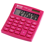Калькулятор настольный Eleven SDC-810NR-PK, 10 разрядов, двойное питание, 127*105*21мм, розовый.339217