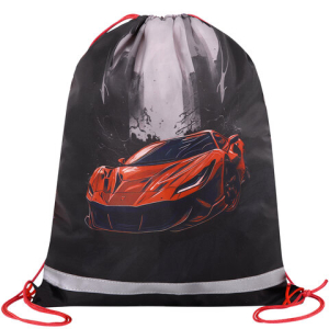 Мешок для обуви BRAUBERG KIDS, светоотражающая полоса, 46х36 см, "Red car", 272392   ― Кнопкару. Саранск