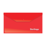 Папка-конверт на кнопке Berlingo, С6, 180мкм, красная. AKk_06303,153947