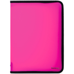 Папка на молнии Berlingo, А4, 500мкм, розовый неон. ANm_04008_c,320219