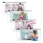 Zip-пакет пластиковый ErichKrause Dreamy Girls, Travel, ассорти.54927