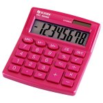 Калькулятор настольный Eleven SDC-805NR-PK, 8 разр., двойное питание, 127*105*21мм, розовый.339212