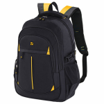 Рюкзак BRAUBERG TITANIUM для старшеклассников/студентов/молодежи, желтые вставки, 45х28х18 см. 224385