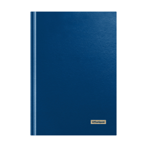 Книга учета OfficeSpace, А4, 96л., клетка, 200*290мм, бумвинил, цвет синий, блок офсетный.326531 ― Кнопкару. Саранск