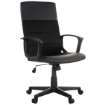 Кресло руководителя Helmi HL-E26 "Segment", экокожа/ткань черная. 283859
