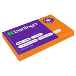 Самоклеящийся блок Berlingo "Ultra Sticky", 50*75мм, 80л., оранжевый неон. LSn_39414, 287184