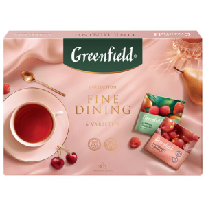 Чай GREENFIELD "Коллекция изысканного чая" ассорти 6 вкусов, НАБОР, 30 пирамидок 54,5 г, 2000-10. 624522 ― Кнопкару. Саранск