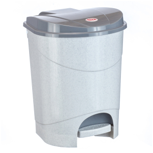 Ведро-контейнер для мусора (урна) Idea, 19л, с педалью, пластик, мраморный. М 2892, 301327 ― Кнопкару. Саранск