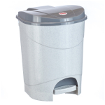 Ведро-контейнер для мусора (урна) Idea, 19л, с педалью, пластик, мраморный. М 2892, 301327