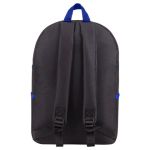 Рюкзак STAFF TRIP универсальный, 2 кармана, черный с синими деталями, 40x27x15,5 см. 270786