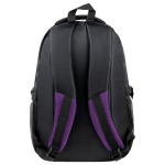 Рюкзак BRAUBERG HIGH SCHOOL универсальный, 3 отделения, "Мамба", черный/фиолетовый, 46х31х18 см. 225525