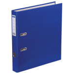Папка-регистратор OfficeSpace, 50мм, бумвинил, с карманом на корешке, синяя. 162573