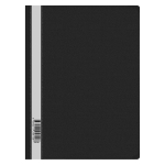 Папка-скоросшиватель пластик. OfficeSpace А4, 160мкм, черная с прозр. верхом. 254246