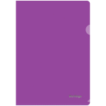 Папка-уголок Berlingo, А4, 180мкм, прозрачная фиолетовая. AGp_04107,190097