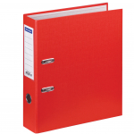 Папка-регистратор OfficeSpace, 70мм, бумвинил, с карманом на корешке, красная. 162578