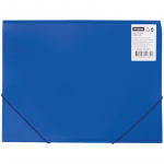 Папка на резинке OfficeSpace А4, 500мкм, пластик, синяя. FE2_324, 158512