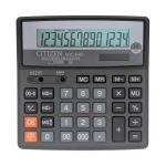 Калькулятор настольный (156*159 мм), 14 разрядов, двойное питание,Citizen. Арт.SDC-640II