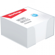 Блок для записи STANDART, 9x9x4,5 см, белый, в пластиковом боксе купить в Саранске. Кнопкару - товары для офиса