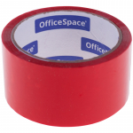 Скотч, клейкая лента упаковочная 48мм*40м, 45мкм, красная OfficeSpace. Арт. КЛ_6288