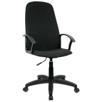 Кресло руководителя Helmi HL-E79 "Elegant" LTP, ткань черная, пиастра. 344268