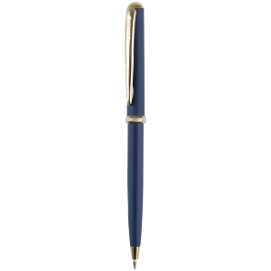 Ручка шариковая Luxor "Venus" синяя, 0,7мм, корпус синий/золото, кнопочный механизм, футляр. 1647,338402 ― Кнопкару. Саранск