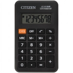 Калькулятор карманный Citizen LC-310NR, 8 разрядов, питание от батарейки, 69*114*14мм, черный. LC-310NR