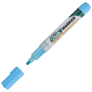 Маркер меловой MunHwa "Chalk Marker" голубой, 3мм, спиртовая основа, пакет. CM-02, 227221 ― Кнопкару. Саранск