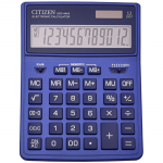 Калькулятор настольный Citizen SDC444XRNVE, 12 разрядов, двойное питание, 155*204*33мм, темно-синий. SDC444XRNVE, 306759